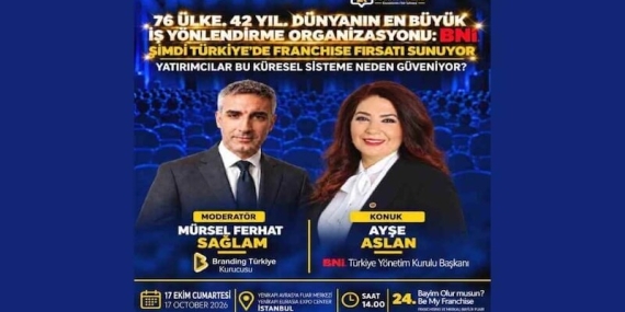 BNI Türkiye Yönetim Kurulu Başkanı Ayşe Aslan, Franchise Market Talks’ta Mürsel Ferhat Sağlam’ın Konuğu Oluyor